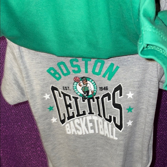 NBA Set of 3 Boston Celtics Green Baby Tee - Picture 5 of 10